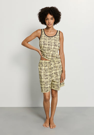 Arthur Arbesser X Hanro Tartan Tank Top | Tartan Print 76342-3069